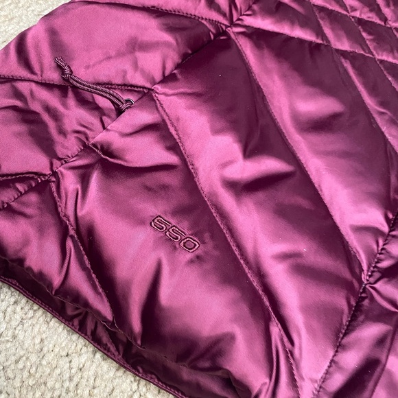 The North Face Goose Down Alpz Puffer Vest 550 Fill Maroon - Picture 2 of 7